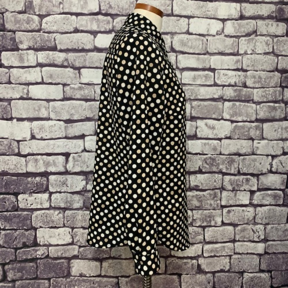 Coldwater Creek Polka Dot Blouse Size M - Picture 10 of 11